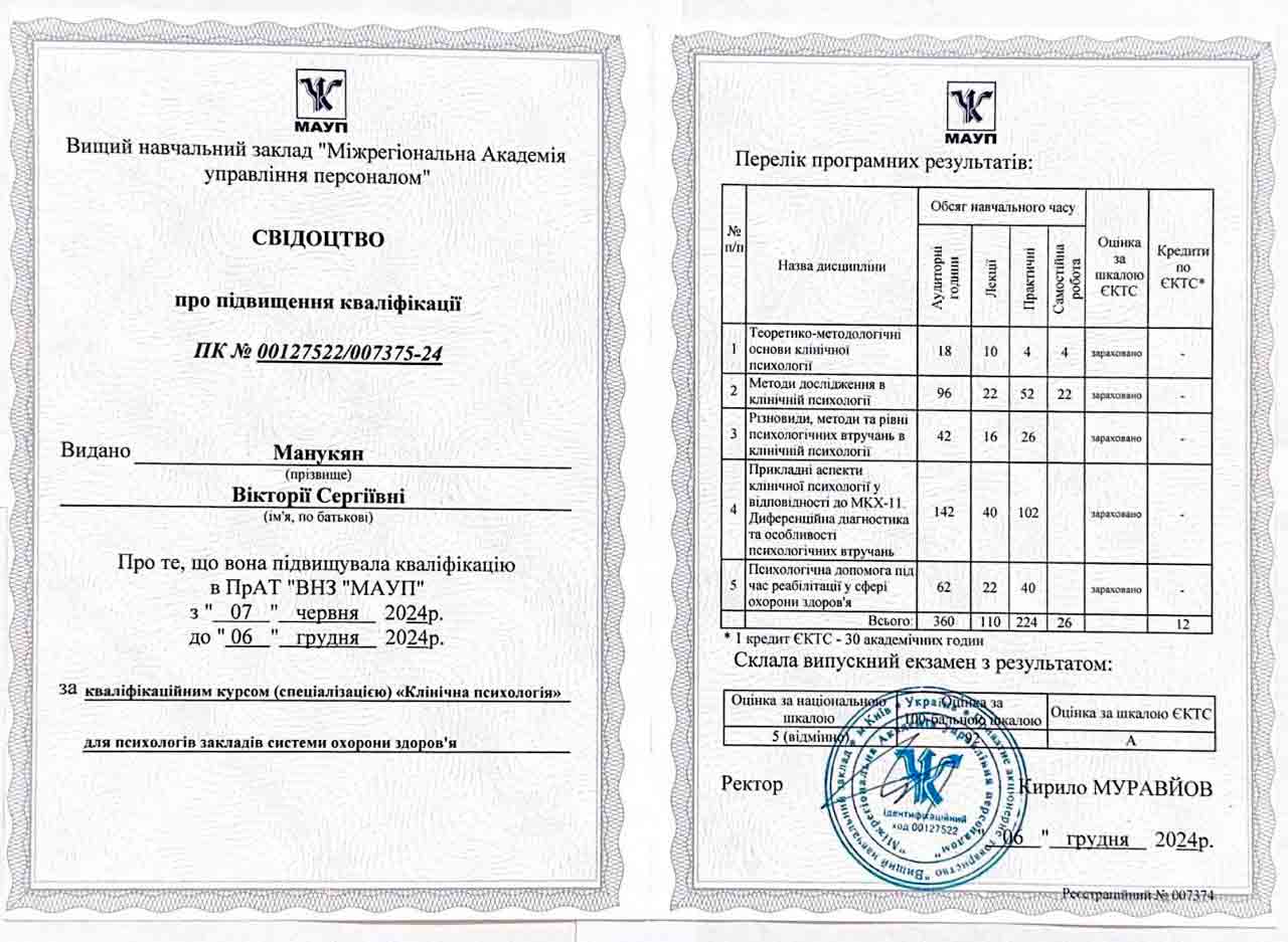 Свидетельство